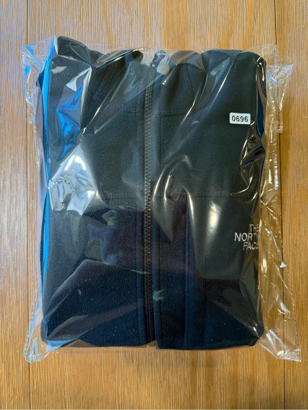 The North Face Black Fleece Hoodie with Light Gray Lining